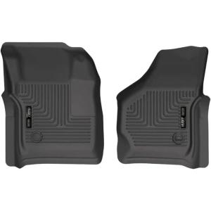 imageHusky Liners Weatherbeater Floor Mats  Fits 19992007 Ford F250F350 All Cab Sizes Without Manual Shifter  Front Row 2pc Black  13481