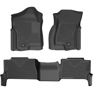 imageHusky Liners Weatherbeater Floor Mats  Fits 20002006 Chevrolet Tahoe 20022006 Cadillac Escalade  Front amp 2nd Row  Black 3pc  93541