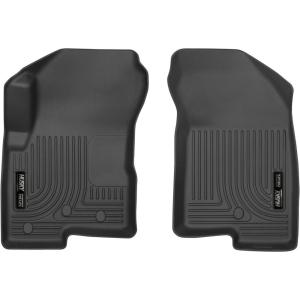 imageHusky Liners Weatherbeater Floor Mats  Fits 20072012 Dodge Caliber 20072017 Jeep Compass Jeep Patriot  Front Row 2pc Black  13001