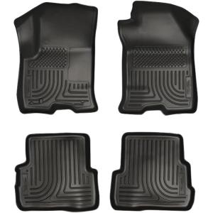 imageHusky Liners Weatherbeater Floor Mats  Fits 20082011 Ford Focus  Front amp 2nd Row 3pc Black  98311