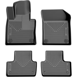 imageHusky Liners Weatherbeater Floor Mats  Fits 20182026 Volvo XC60  Front amp 2nd Row 1pc Black  99911