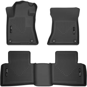 imageHusky Liners Weatherbeater Floor Mats  Fits 20192026 Nissan Altima  Front amp 2nd Row 3pc Black  99381Front  2nd Row