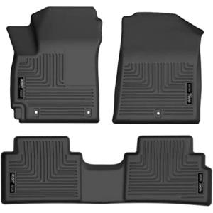 imageHusky Liners Weatherbeater Floor Mats  Fits 20202025 Kia Soul  Front amp 2nd Row 3pc Black  95761