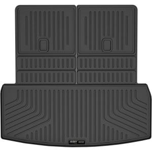 imageHusky Liners Weatherbeater Floor Mats  Fits 20202026 Lincoln Aviator  Front amp 2nd Row 3pc Black  99331Cargo Liner