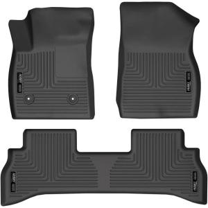 imageHusky Liners Weatherbeater Floor Mats  Fits 20212026 Buick Encore GX Front Wheel Drive ONLY  Front amp 2nd Row 3pc Black  95171