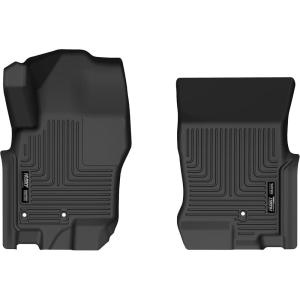 imageHusky Liners Weatherbeater Floor Mats  Fits 20222026 Nissan Frontier Crew CAB ONLY  2nd Row 1pc Black  145212008  2021 Front Row