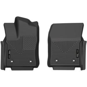 imageHusky Liners Weatherbeater Floor Mats  Fits 20222026 Toyota Tundra CREWMAX amp Double CAB ONLY amp 20242026 Toyota Sequoia  Front Row 2pc Black  18571