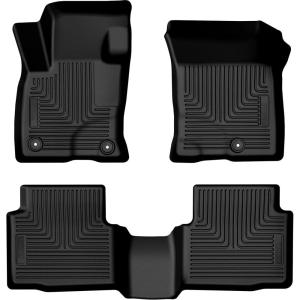 imageHusky Liners Weatherbeater Floor Mats  Fits 20242026 Ford Escape  Front amp 2nd Row 3pc Black  95331