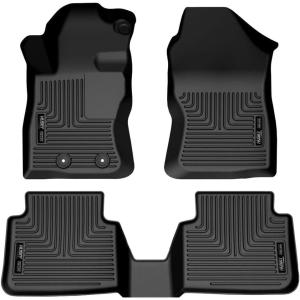 imageHusky Liners Weatherbeater Floor Mats  Fits 20242026 Subaru Crosstrek amp Impreza  Front amp 2nd Row 3pc Black  95451