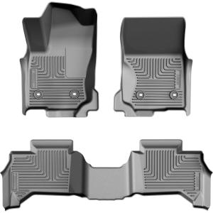 imageHusky Liners Weatherbeater Floor Mats  Fits 20252026 Toyota 4Runner Does Not Fit Hybrid  Front amp 2nd Row 3pc Black  965312025  2026 4Runner  Front  2nd Row