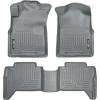imageHusky Liners Weatherbeater Floor Mats  Fits 20052015 Toyota Tacoma Double CAB ONLY Footwell Coverage  Front amp 2nd Row 3pc Grey  98952