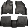 imageHusky Liners Weatherbeater Floor Mats  Fits 20092016 Lincoln MKS  Front amp 2nd Row 3pc Black  98731Taurus  Front  2nd Row