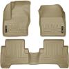 imageHusky Liners Weatherbeater Floor Mats  Fits 20132019 Ford Escape 20132018 Ford CMax  Front amp 2nd Row 3pc Tan  99743
