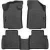 imageHusky Liners Weatherbeater Floor Mats  Fits 20162021 Nissan Maxima  Front amp 2nd Row 3pc Black  99621