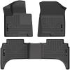 imageHusky Liners Weatherbeater Floor Mats  Fits 20222026 Hyundai Santa Cruz  Front amp 2nd Row 3pc Black  95531
