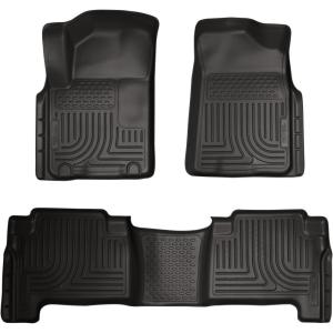 imageHusky Liners Weatherbeater Floor Mats  Fits 20112013 Infiniti QX56 20142018 Infiniti QX80 20172018 Nissan Armada 20102015 Nissan Patrol  Front amp 2nd Row 3pc Black  98611