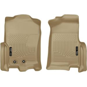 imageHusky Liners Weatherbeater Floor Mats  Fits 20112017 Ford Expedition incl 1517 EL Platinum 20112015 Lincoln Navigator Base 20112017 Navigator LReserveSelect  Front Row 2pc Tan  18373Tan