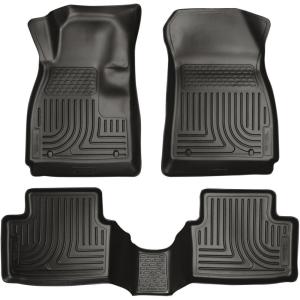 imageHusky Liners Weatherbeater Floor Mats  Fits 20142020 Mazda 6 Grand Touring  Front amp 2nd Row 3pc Black  99791Weatherbeater Front  2nd Seat Floor Mats