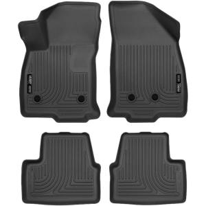 imageHusky Liners Weatherbeater Floor Mats  Fits 20162019 Chevrolet Volt  Front amp 2nd Row 4pc Black  98281
