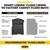 image:imageHusky Liners Weatherbeater Floor Mats  Fits 20122015 Toyota Prius Plug  in  Front amp 2nd Row 3pc Black  9893120102014 Prius  Front Row