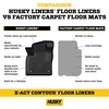 image:imageHusky Liners Xact Contour Floor Mats  Fits 20182026 Audi Q7  Front Row 2pc Black  55191