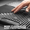 image:imageHusky Liners Xact Contour Floor Mats  Fits 20242026 Subaru Impreza amp 20242026 Subaru Crosstrek  2nd Row 1pc Black  54291