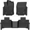 image:imageHusky Liners Weatherbeater Floor Mats  Fits 20232026 Toyota Sequoia  Front amp 2nd Row 3pc Black  95281