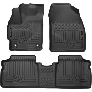image:imageHusky Liners Weatherbeater Floor Mats  Fits 20122015 Toyota Prius Plug  in  Front amp 2nd Row 3pc Black  989312015 Prius  Front  2nd Row