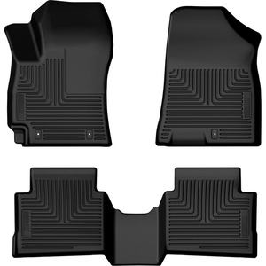 image:imageHusky Liners Weatherbeater Floor Mats  Fits 20242026 Hyundai Kona Will NOT FIT Electric  Front amp 2nd Row 3pc Black  95951