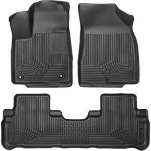 image:imageHusky Liners Weatherbeater Floor Mats  Fits 20242026 Toyota Grand Highlander  3rd Row 1pc Black  166512014  2019 Highlander  Front  2nd Row